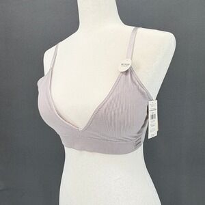 Danskin Intimates Women's L Lilac Recycled Seamless Bralette NWT